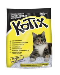 KOTIX - силікагелевий наповнювач для котячого туалету 3,8 л