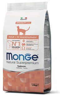 Monge Cat Adult Salmon - Корм з лососем для дорослих котів 400 г