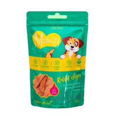 MAVSY Rabbit chips for dogs - Дієтичні чіпси з кролика для собак з чутливим травленням, 100г
