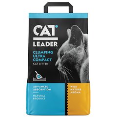 Cat Leader Clumping Wild Nature КЕТ ЛІДЕР АРОМАТ ДИКОЇ ПРИРОДИ ультрагрудкувальний наповнювач у котячий туалет (5кг)