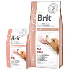 Brit GF VetDiets Dog Renal - Сухий корм беззерновий корм для собак при нирковій недостатності (яйця/горох)