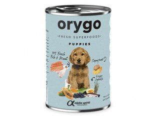 Orygo Puppies Salmon & Sweet Potato - Влажный корм для щенков с лососем и бататом, 400 г