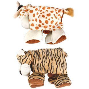 Flamingo Plush Safari Animals ФЛАМИНГО САФАРИ мягкая игрушка с пищалкой для собак (38х10х30 см)