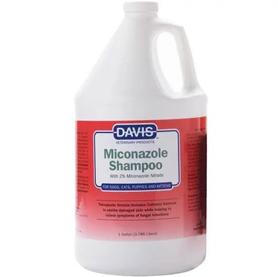 Davis Miconazole Shampoo - Дэвис Шампунь с 2% нитратом миконазола для собак и кошек с заболеваниями кожи, 3,8 л