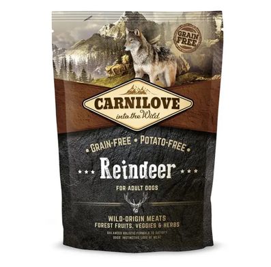 Carnilove Reindeer - Сухий корм для собак з м'ясом північного оленя, 1.5 кг