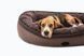 Овальний лежак Harley & Cho Donut Soft Touch Brown для собак коричневий, розмір L фото 3