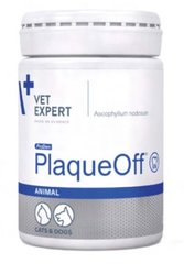 VetExpert PlaqueOff Animal - Харчова добавка з цінними водоростями для догляду за ротовою порожниною кішок і собак, 20 г