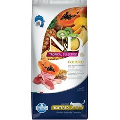 Farmina N&D Tropical Neutered Cat Lamb - Низькозерновий сухий корм для стерилізованих дорослих котів з ягням та фруктами 10 кг