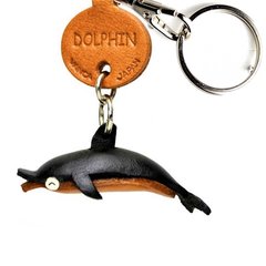 Vanca Dolphin ДЕЛЬФИН 3D брелок на ключи, натуральная кожа (43х17х20 мм)