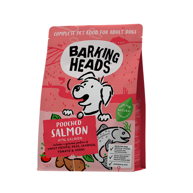 Сухий корм для дорослих собак з лососем Barking Heads SALMON ALL HOUNDER HAIR NECESSITIES, 2 кг