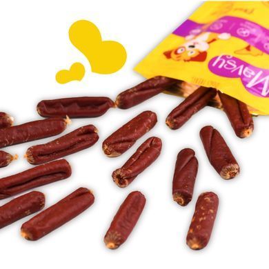 Лакомство для собак Mavsy Dried DUCK Sausage сосиски из утки, 100 г