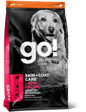 GO! SOLUTIONS Skin + Coat Care: Lamb Meal Recipe (22/14) - Корм з ягням для собак