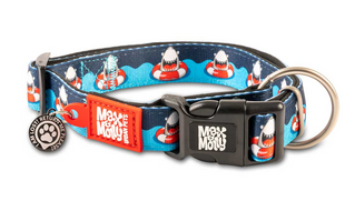 Ошейник для собак Max & Molly Smart ID Collar Frenzy the Shark с принтом Бешеная акула, XS