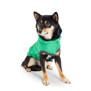 GF Pet Reversible Raincoat green Двусторонний дождевик для собак зелёный