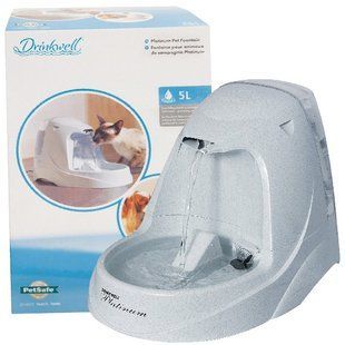 PetSafe Drinkwell Platinum Pet Fountain - Автоматический фонтан-поилка для собак и котов, 5 л