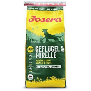 Josera Dog Geflugel and Forelle - Сухий корм для собак з м'ясом птиці та форелі 12,5 кг