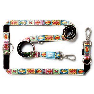 Поводок многофункциональный Max & Molly Multi-Function Leash Comic с принтом Комикс, M