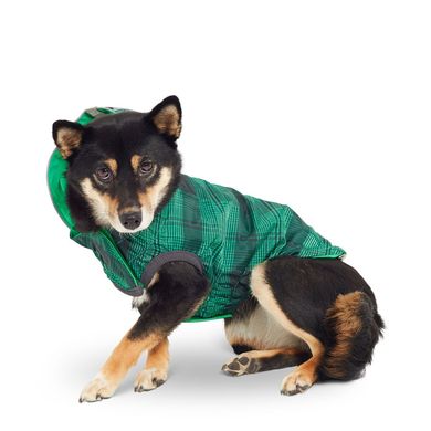 GF Pet Reversible Raincoat green Двусторонний дождевик для собак зелёный