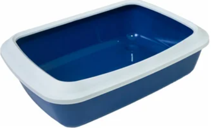 Туалет Savic Iriz Nordic з бортиком для котів 50*37*13 см, синій