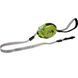 Flamingo Dogx2GO Belt Glassy S - Поводок-рулетка для собак до 12 кг, светоотражающая лента 2 м