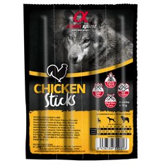 Alpha Spirit Dog Sticks Chicken - Беззерновое полувлажное лакомство для собак всех пород с курицей, 40 г