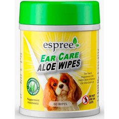 Espree Ear Care Wipes - Влажные салфетки с алоэ для ушей