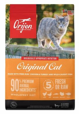 Orijen Cat & Kitten - Сухий корм для котів та кошенят з куркою, індичкою та рибою, 340 г