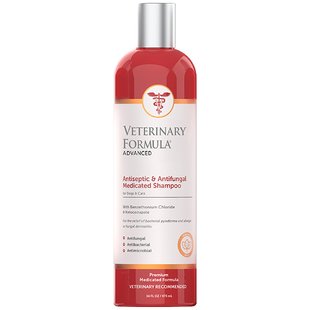 Veterinary Formula Advanced Antiseptic&Antifungal Shampoo ВЕТЕРИНАРНАЯ ФОРМУЛА АНТИСЕПТИЧЕСКИЙ и ПРОТИВОГРИБКОВЫЙ лечебный шампунь для собак и котов (0,473)