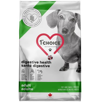 1st Choice Adult Digestive Health Toy and Small - Сухий корм для дорослих собак малих порід із проблемами травлення з куркою та бататом, 2 кг