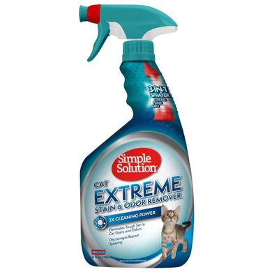 Simple Solution Extreme Cat Stain & Odor Remover Засіб для видалення плям, нейтралізації запаху котячої сечі 945 мл