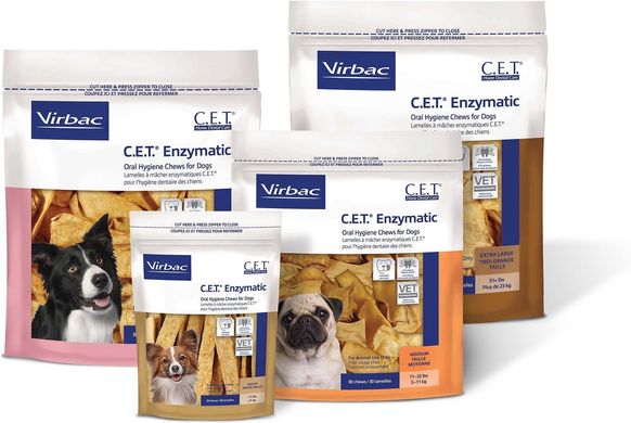 Virbac CET Enzymatic - Жувальні ласощі (малі) для догляду за порожниною рота для собак, 1 шт