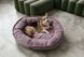 Овальный лежак Harley & Cho Donut Soft Touch Pink для собак розовый, размер M фото 4