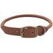 Coastal Circle-T Round Dog Collar - Круглый кожаный ошейник для собак, 1,6 * 40 см