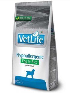 Farmina Vet Life Hypoallergenic Dog - Сухий лікувальний корм для дорослих собак з яйцем та рисом 2 кг