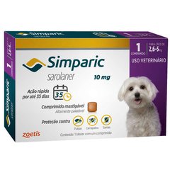 Simparica Засіб від бліх та кліщів для собак 2,5-5 кг, 10 мг (1 пігулка)