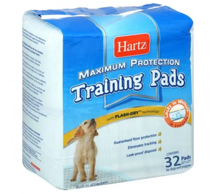 Hartz Training Pads Maximum Protection for dogs Пеленки впитывающие для щенков и взрослых собак (56х56см)