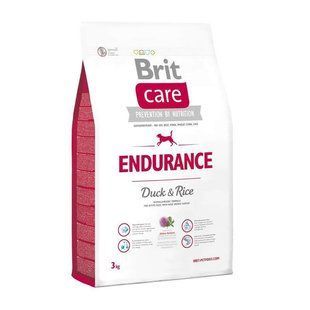 Brit Care Dog Endurance - Сухий корм для активних собак з качкою та рисом 3 кг