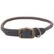 Coastal Circle-T Round Dog Collar - Круглый кожаный ошейник для собак, 1,6 * 40 см