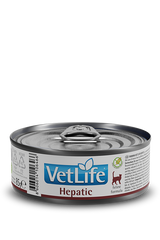 Диетический влажный корм для взрослых кошек Farmina Vet Life Hepatic при хронической печеночной недостаточности, 85 г