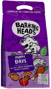 BARKING HEADS Puppy Days/New Grain Free "Щенячьи деньки" беззерновой корм для щенков с лососем и курицей