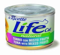 LifeCat консерва для кошек с тунцом и фруктовым миксом, 150 г