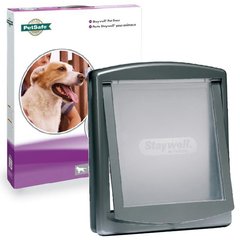 PetSafe Staywell Original ПЕТСЕЙФ СТЕЙВЕЛ ОРІДЖИНАЛ дверцята для собак великих порід, до 45кг (Сірий ( 456х386 мм))