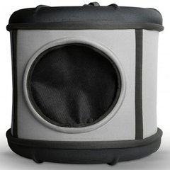 K&H Mod Capsule будиночок-переноска для собак і кішок (Cірий - чорний)