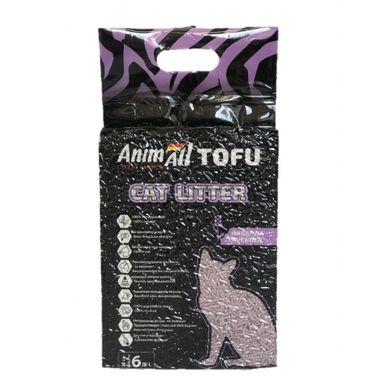ANIMALL ТОФУ соєвий наповнювач для котячого туалету (лаванда) 2,6 кг/6л