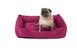 Harley & Cho Dreamer Berry - Лежак рожевого кольору з бортами для собак та котів S фото 4