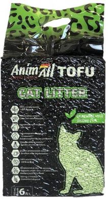 Соєвий наповнювач для котячого туалету AnimAll Tofu Sakura з ароматом зеленого чаю, 6 л