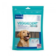 Virbac CET Veggie Dent - Жувальні ласощі (великі) для догляду за порожниною рота для собак "Свіжий подих", 1 шт