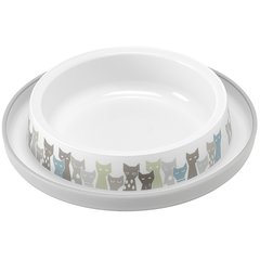 Moderna Trendy Dinner cat Maasai миска для котів, 210 мл, d-15 см, сіро-білий (Сіро-білий ( 0.21 ))