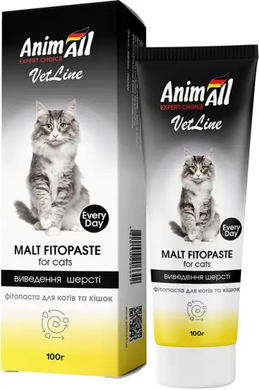 AnimAll VetLine Фітопаста для виведення шерсті зі шлунку котів