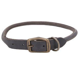 Coastal Circle-T Round Dog Collar - Круглый кожаный ошейник для собак, 1,6 см * 50 см